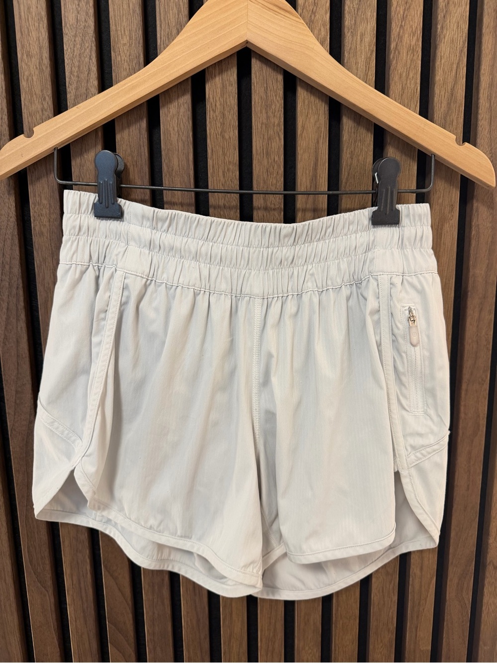 lululemon athletica Athletic Shorts with Zip Pocket - White